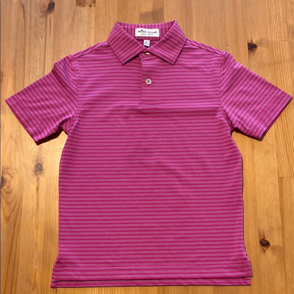 Peter Millar Fuchsia Jersey Polo
